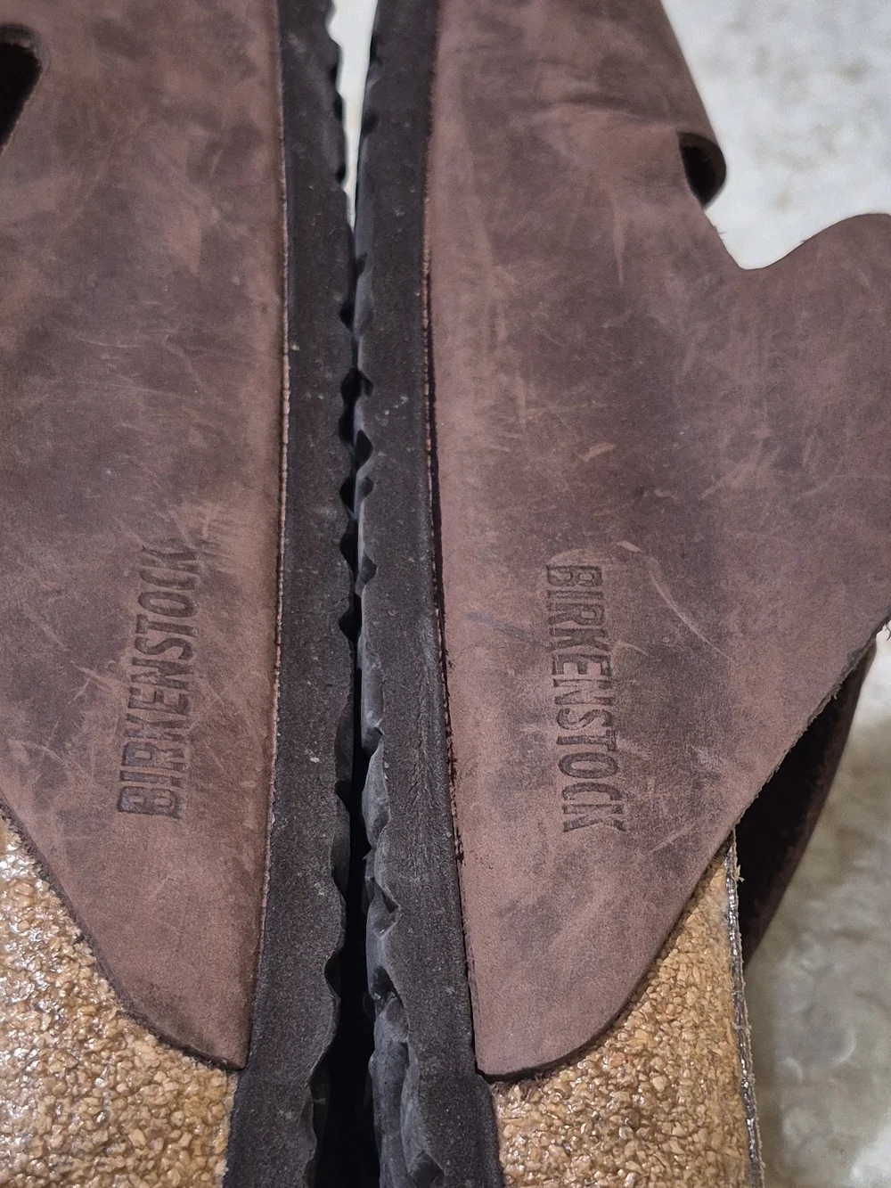 Birkenstock Brown Arizona Two-Strap Leather Sandals